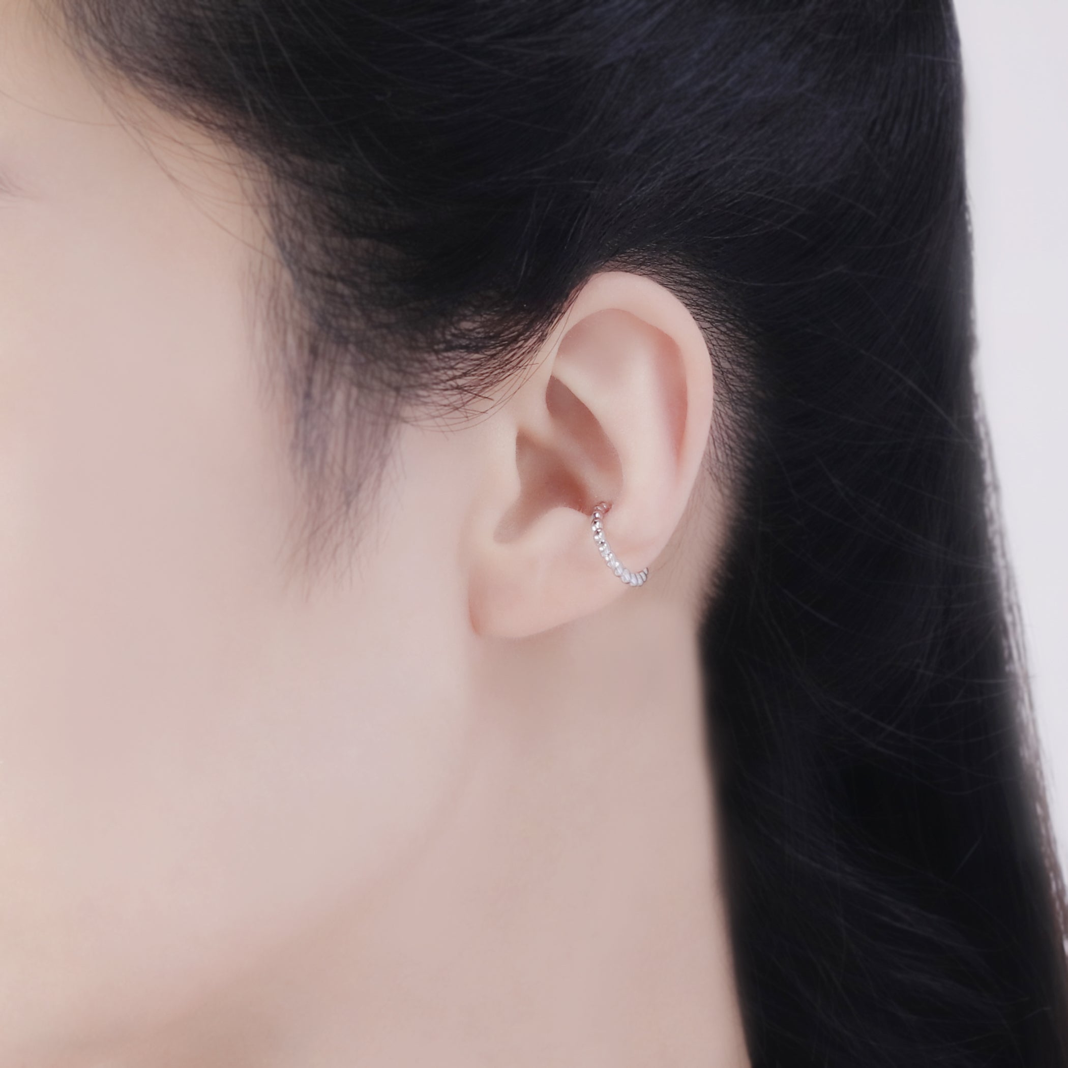 【WEB限定】シルバー ロジウムメッキ イヤーカフ ※片耳用