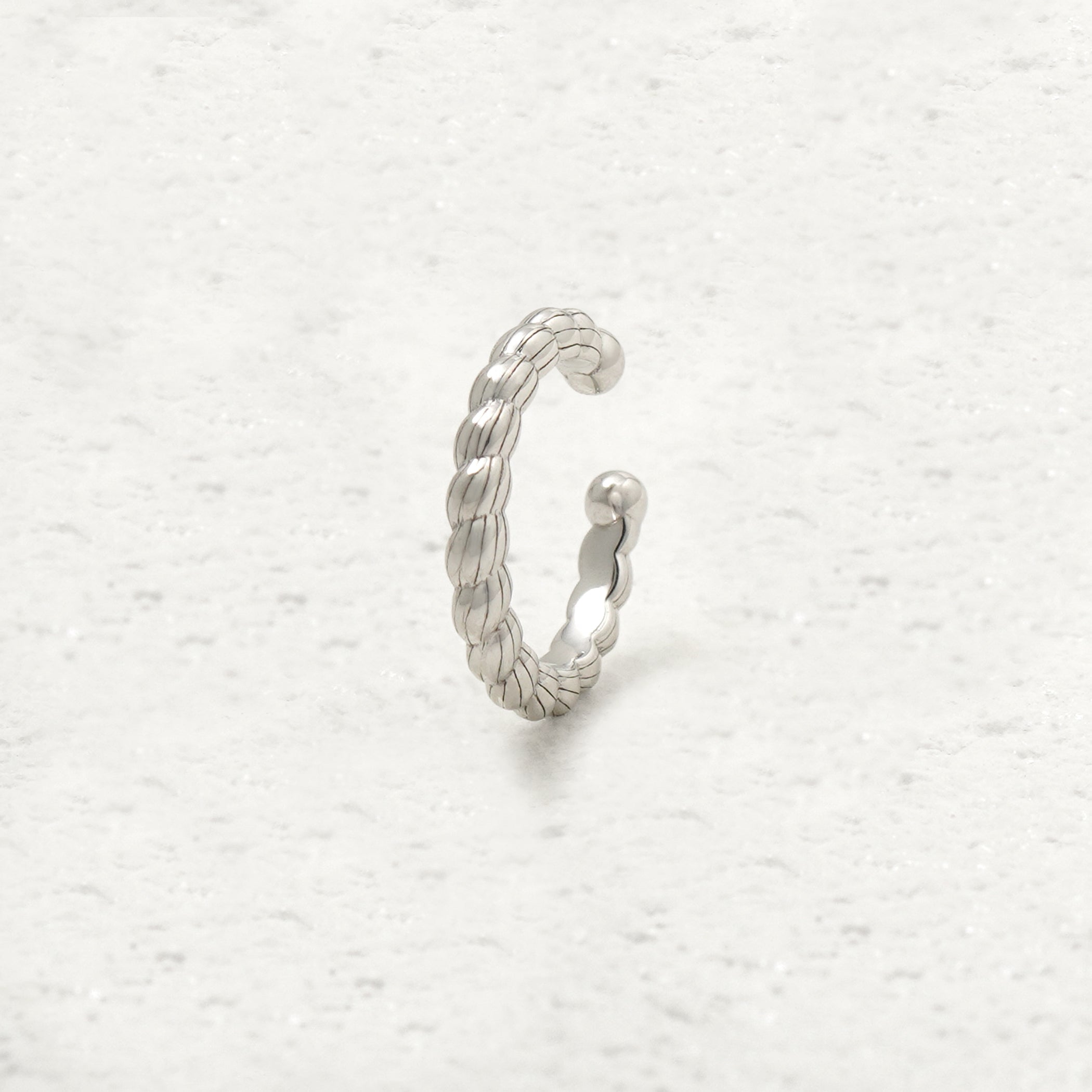 【WEB限定】シルバー ロジウムメッキ イヤーカフ ※片耳用