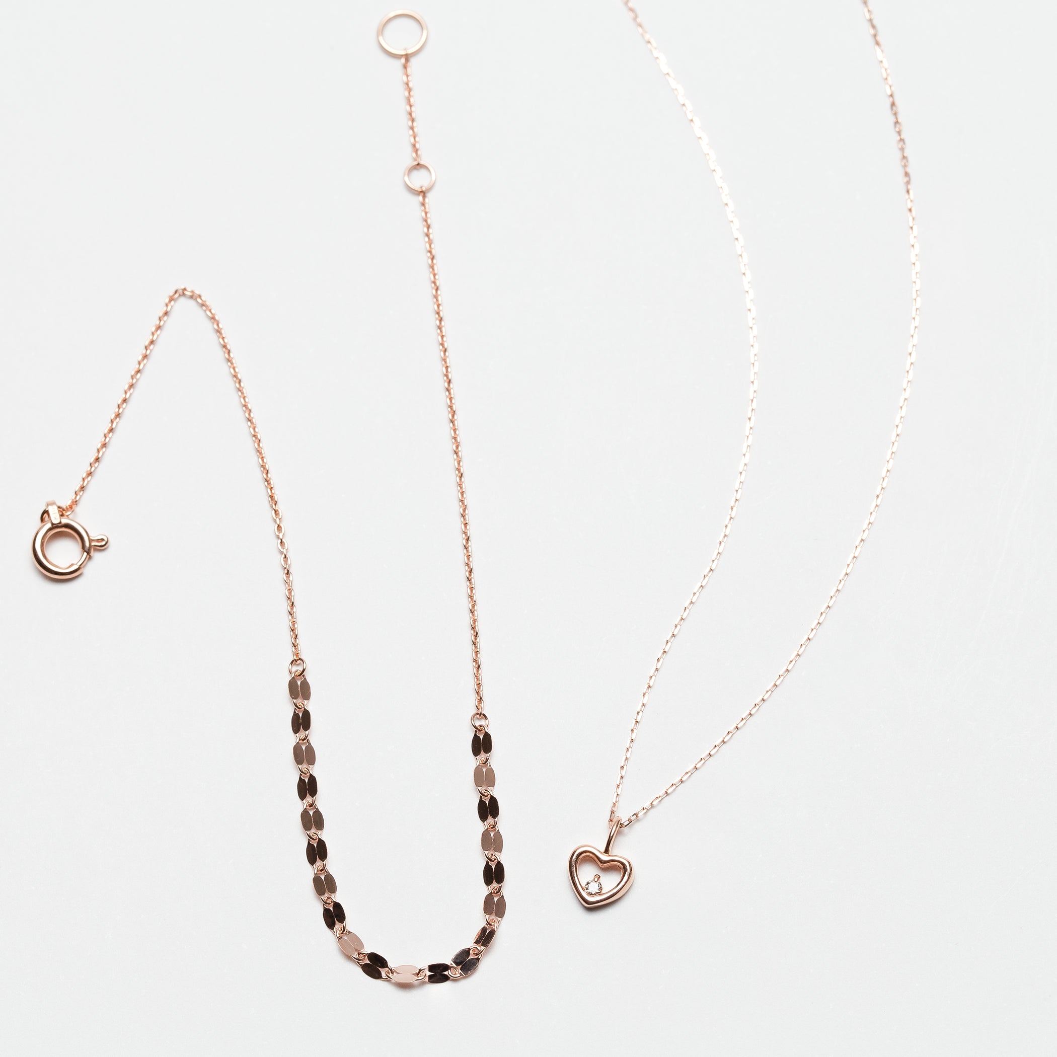 スタンダードカルフォルニア　ネックレス、ブレスレットセット WEB限定】HAPPY SET（K10 ピンクゴールド ネックレス＆ブレスレット