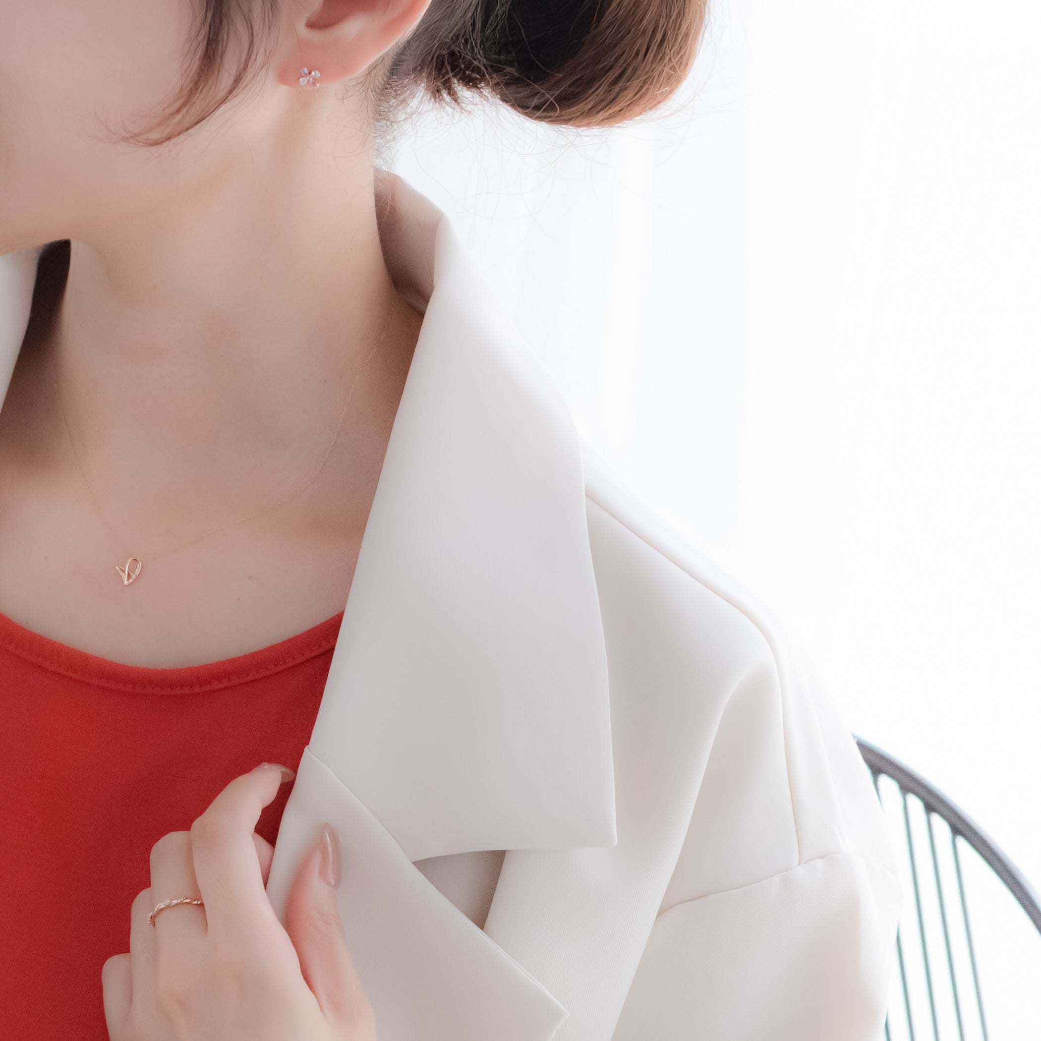 【クーポン対象商品】【WEB限定】2月誕生石 K10 ピンクゴールド アメジスト フラワー ピアス