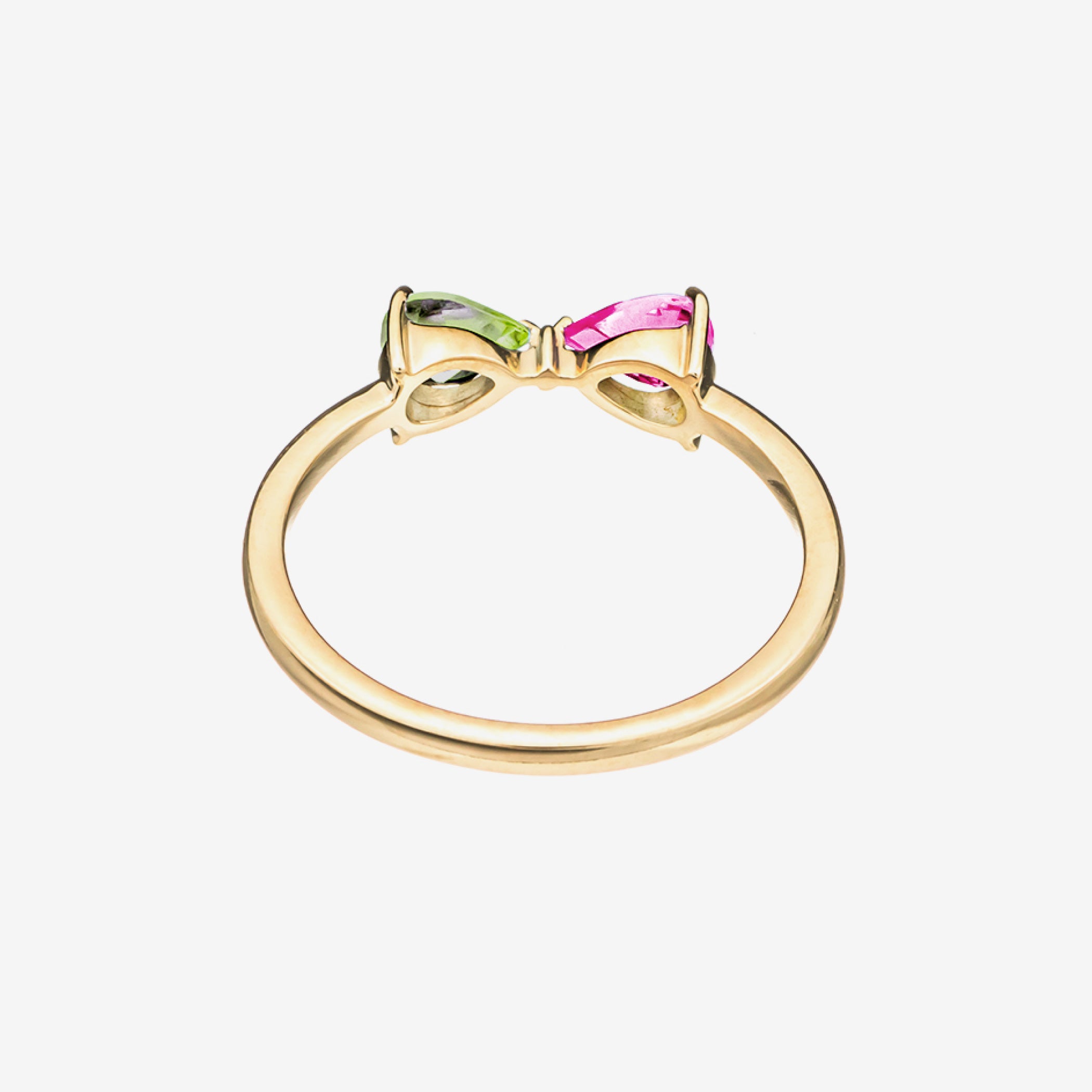 受注生産品】TSUNAGU K10 イエローゴールド ペリドット 天秤座(てん