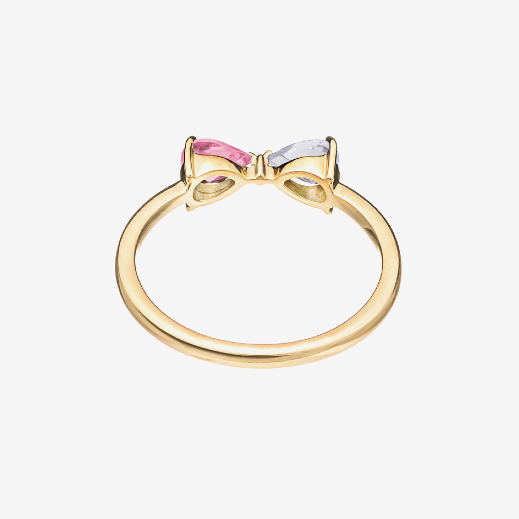 トルマリン指用 受注生産品】TSUNAGU K10 イエローゴールド ピンクトルマリン 蠍座