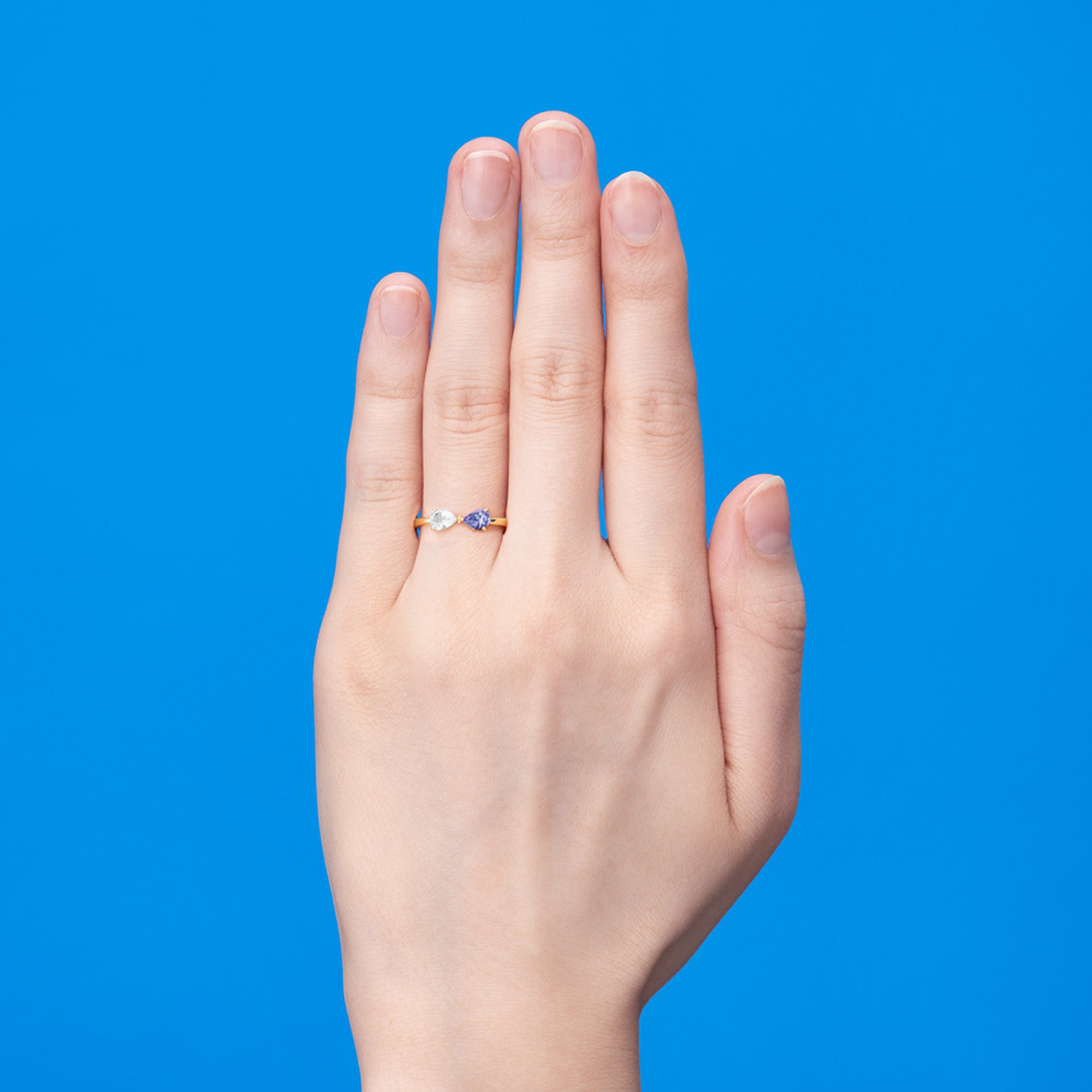 受注生産品】TSUNAGU K10 イエローゴールド ムーンストーン 水瓶座