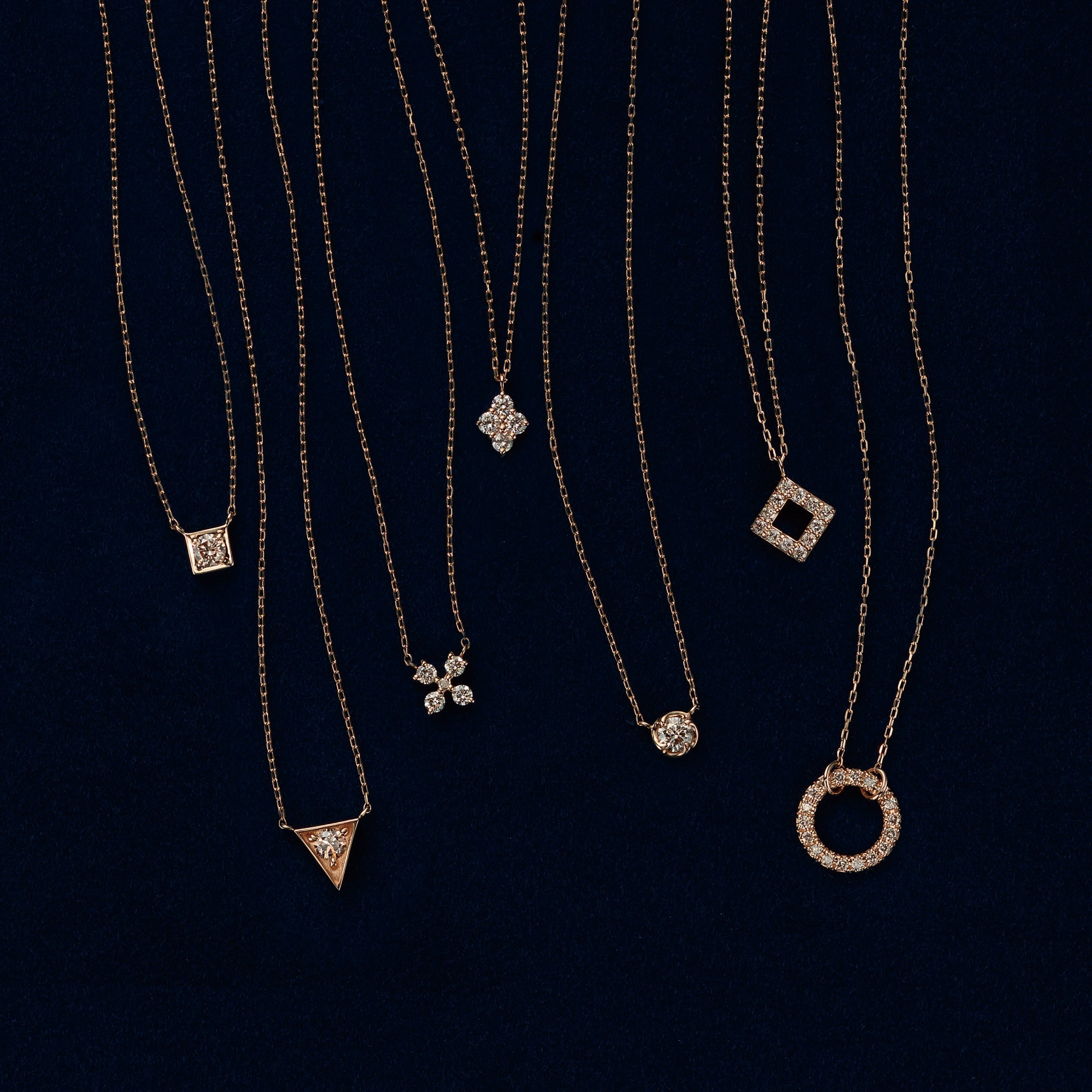 K10 イエローゴールド ダイヤモンド ネックレス – Milluflora | ミル