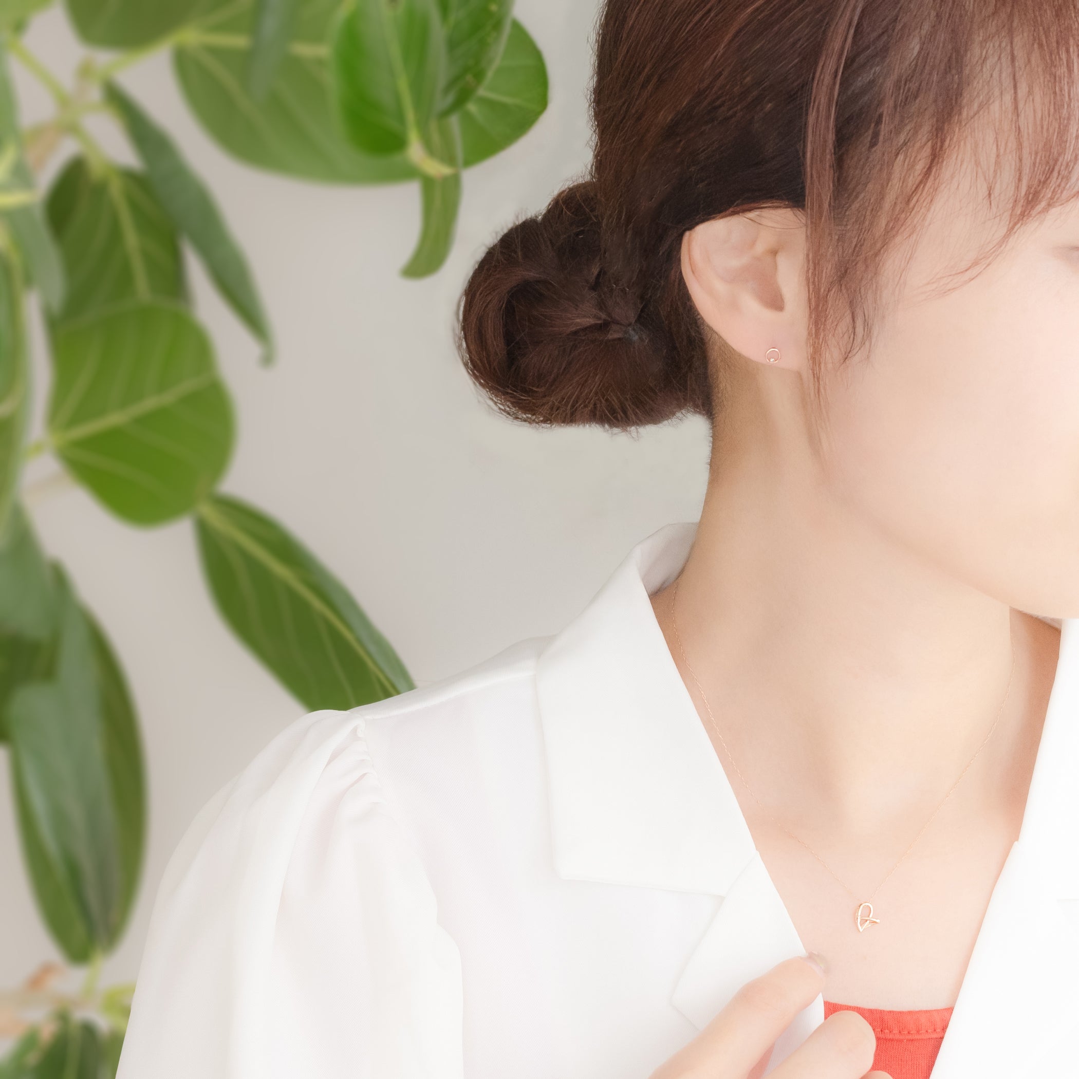 【クーポン対象商品】【WEB限定】K10 ピンクゴールド ダイヤモンド ネックレス