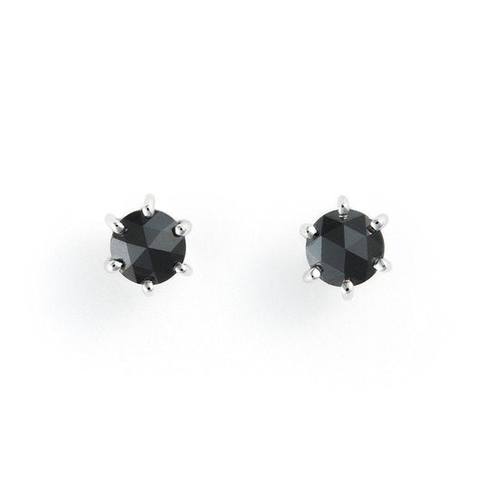 K18 ホワイトゴールド ブラックダイヤモンド ピアス（0.3ct）