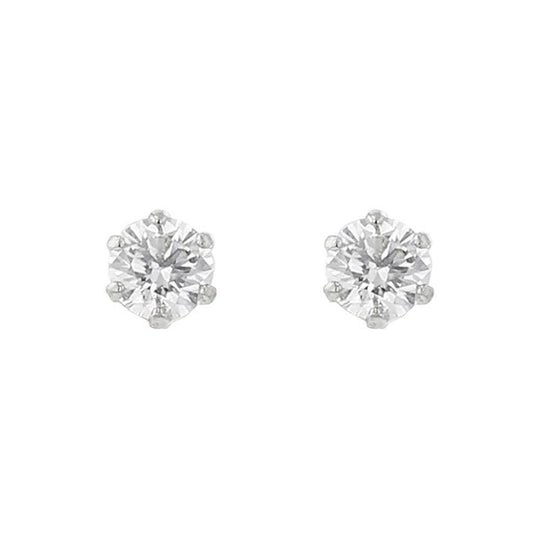 プラチナ ダイヤモンド ピアス（0.20ct）<H&C証明カード/スコープ付>