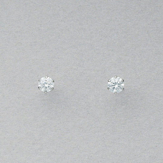 プラチナ ダイヤモンド ピアス（0.30ct）<H&C証明カード/スコープ付>