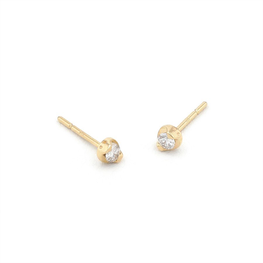 【期間限定セール】K10 イエローゴールド ダイヤモンド ピアス