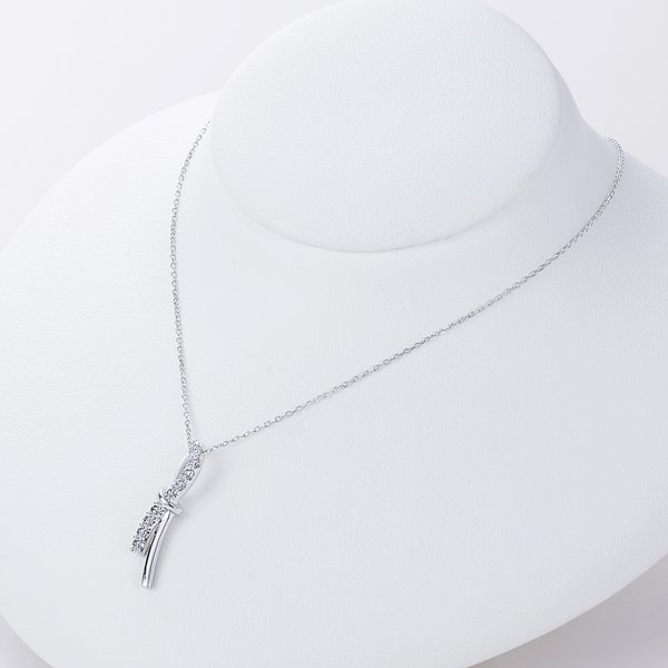 プラチナ ダイヤモンド ネックレス（0.20ct）