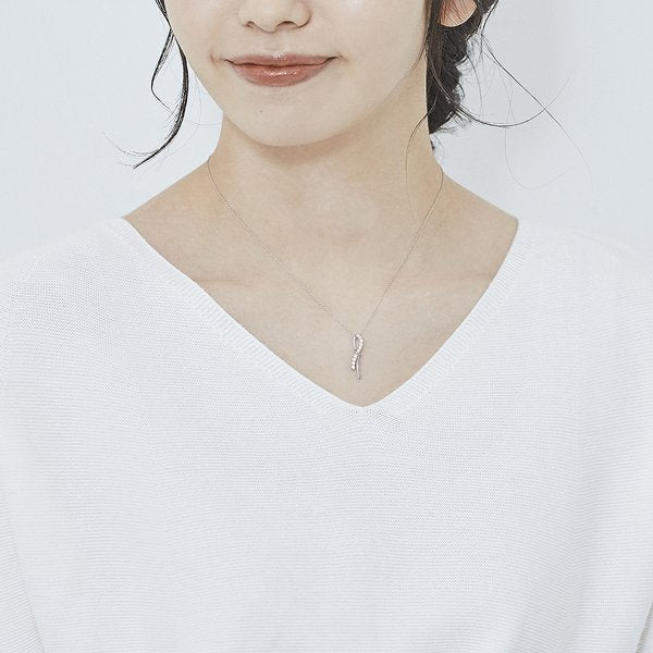 プラチナ ダイヤモンド ネックレス（0.20ct）