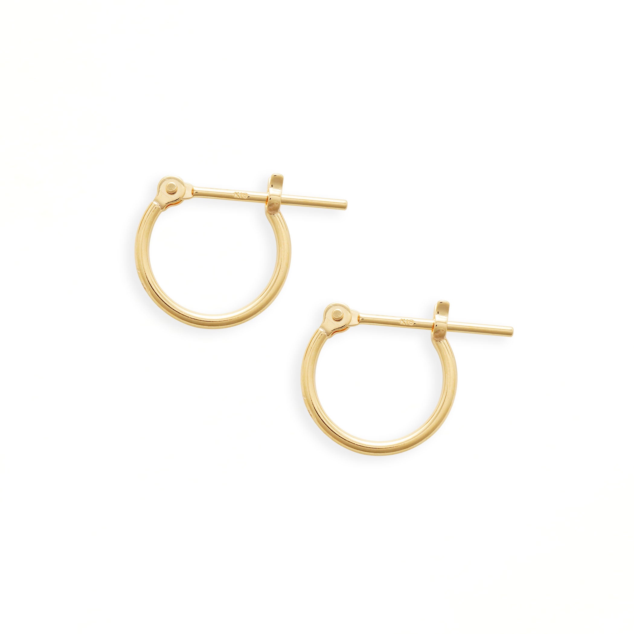 K18 イエローゴールド フープ ピアス（10mm） – Milluflora | ミル