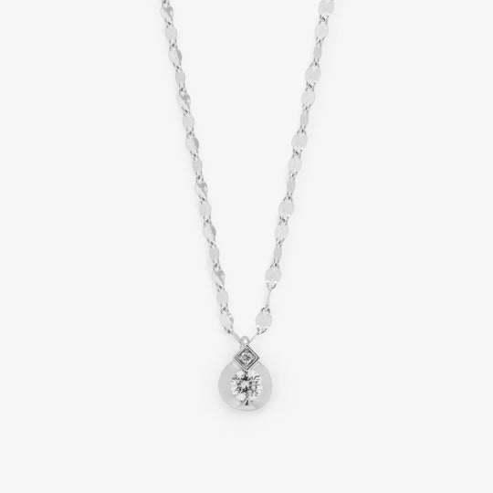 【受注生産】プラチナ ダイヤモンド ネックレス（0.1ct）