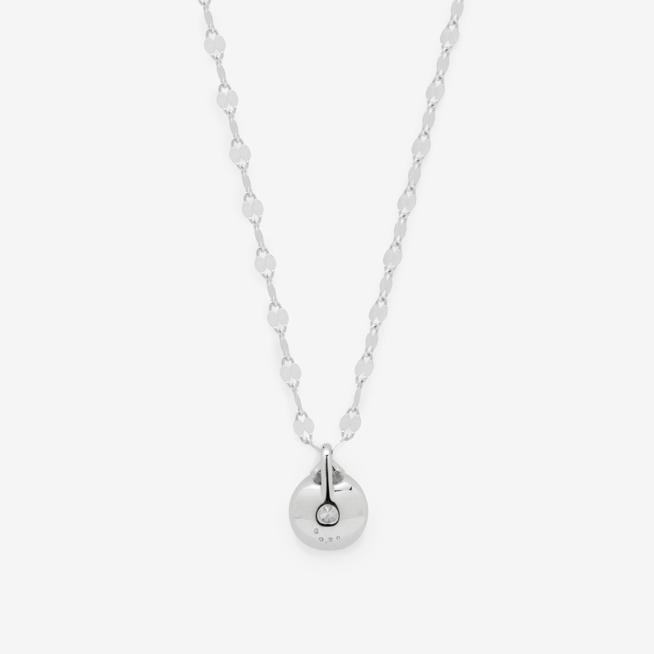 ダイヤモンド バーネックレス プラチナ　0.2カラット 受注生産】プラチナ ダイヤモンド ネックレス（0.2ct） – Milluflora