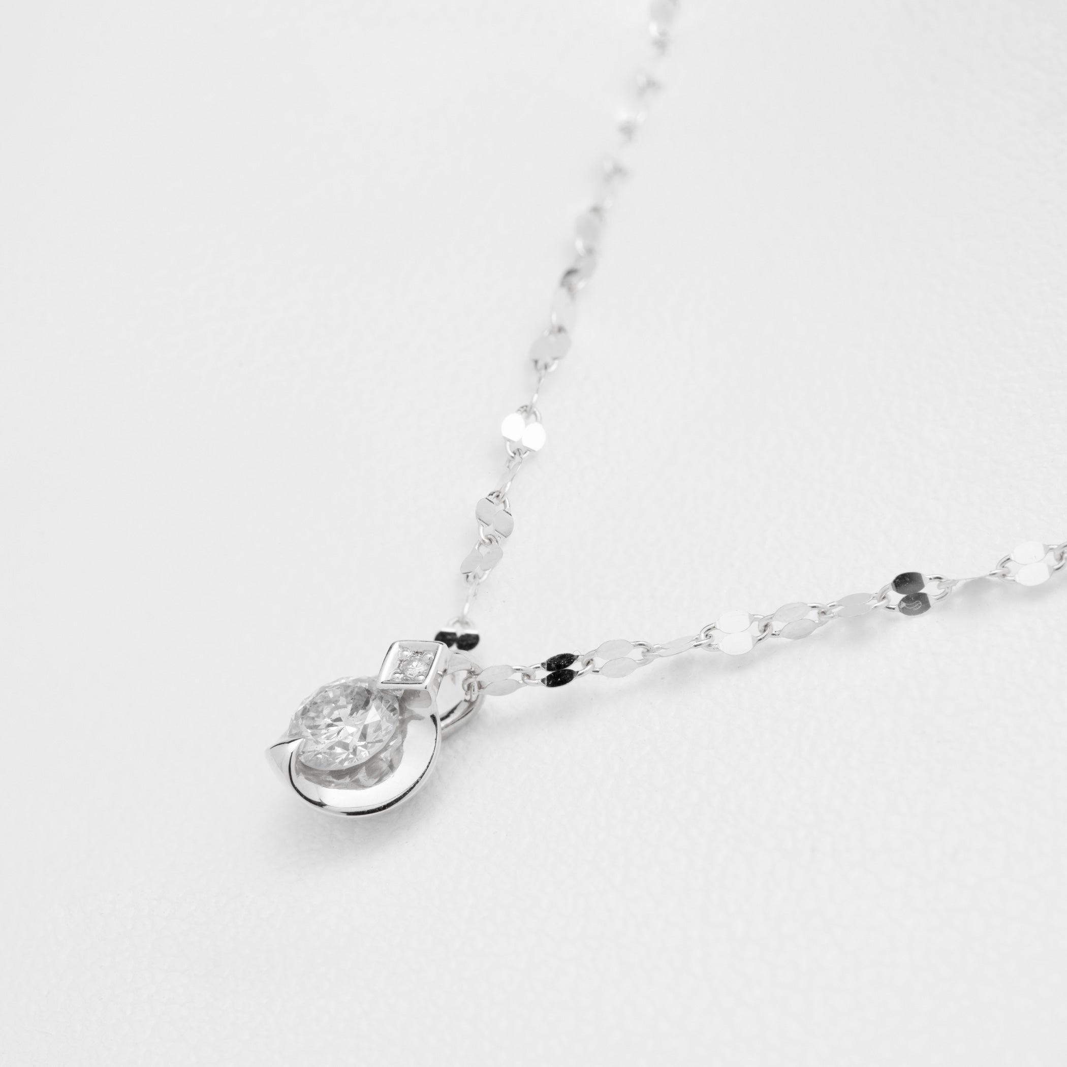 受注生産】プラチナ ダイヤモンド ネックレス（0.2ct