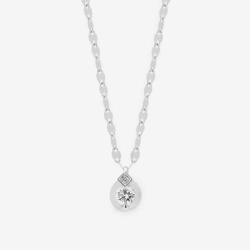 【受注生産】プラチナ ダイヤモンド ネックレス（0.3ct）