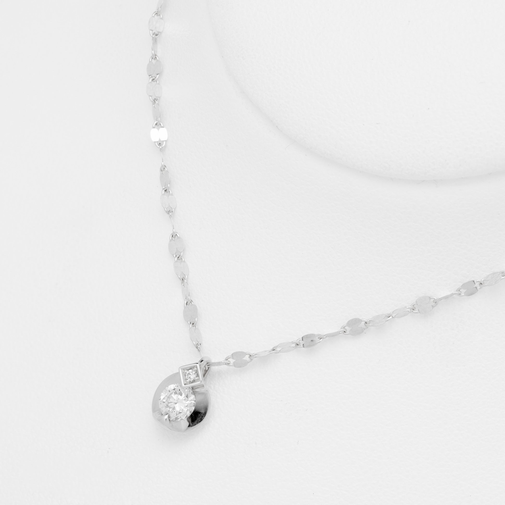 【受注生産】プラチナ ダイヤモンド ネックレス（0.3ct）