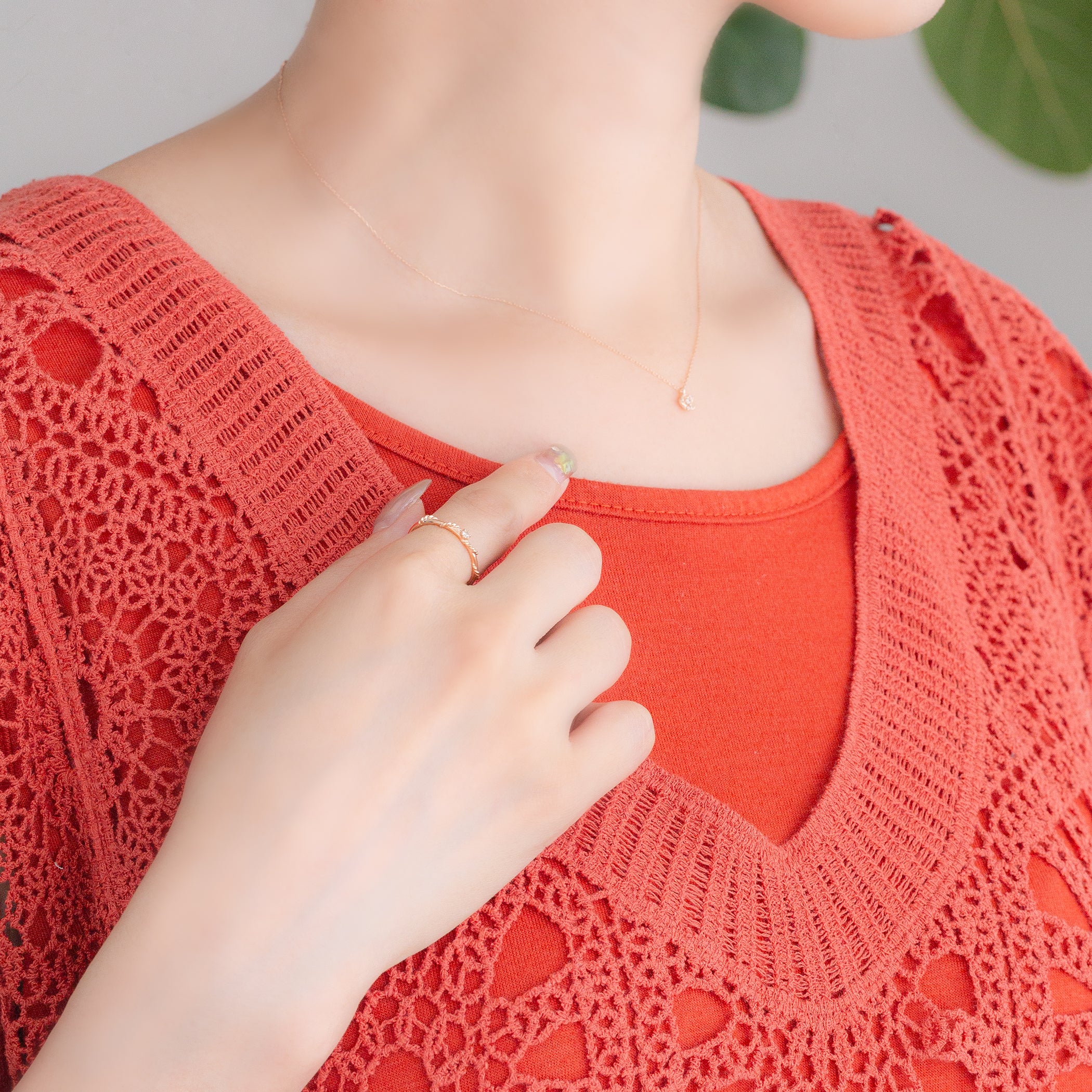 【WEB限定】K10 ピンクゴールド ダイヤモンド リング