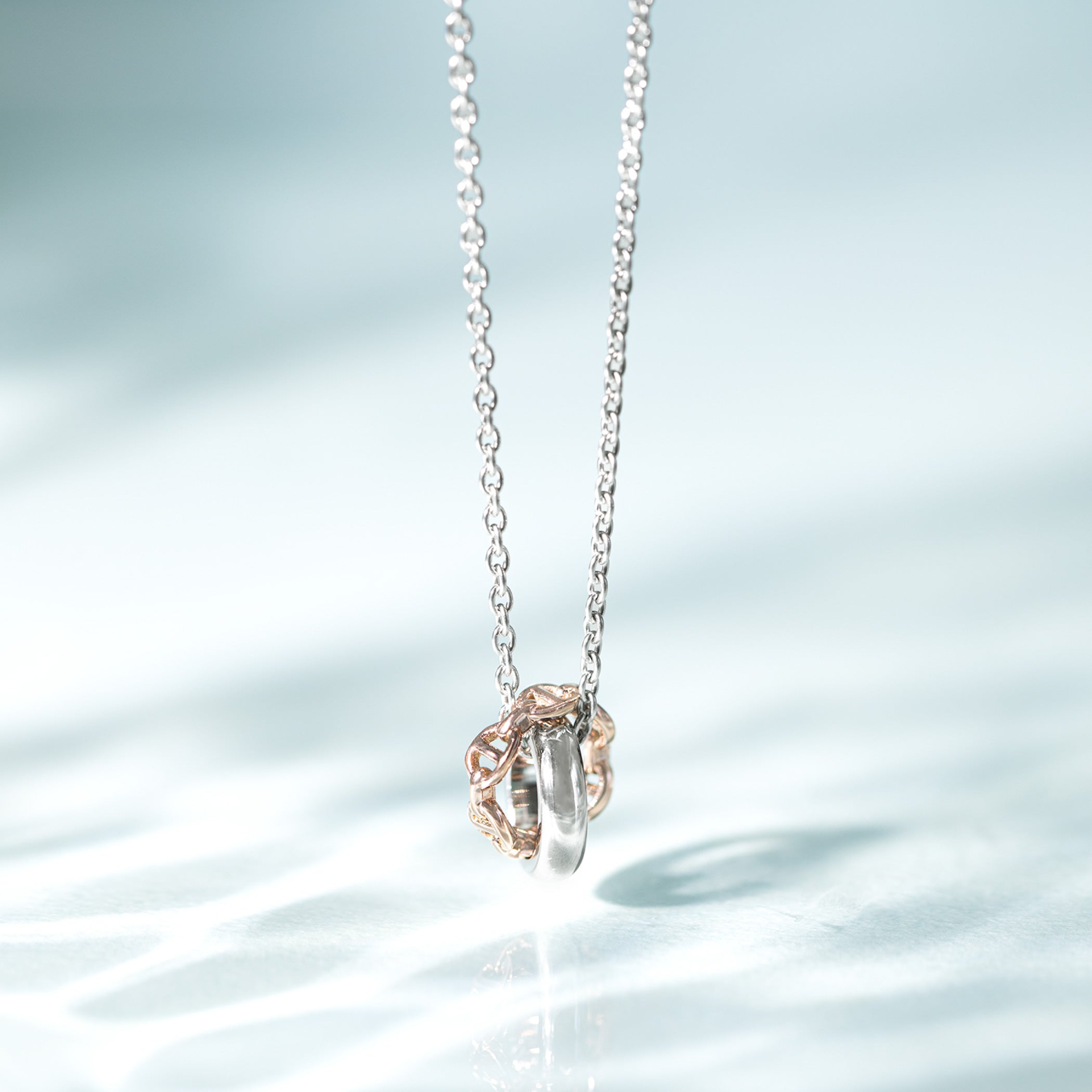 WEB限定】ステンレス ペアネックレス（レディース）（サージカル
