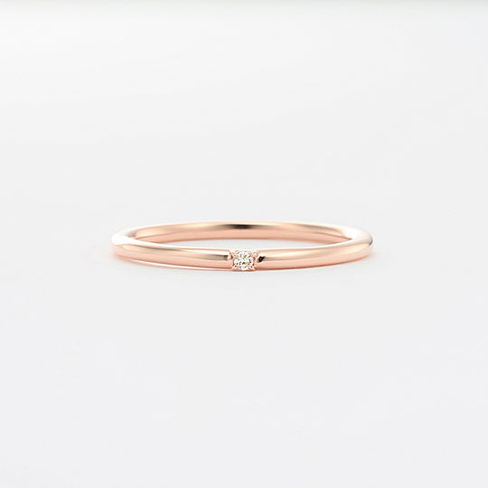 K10 ピンクゴールド ダイヤモンド リング