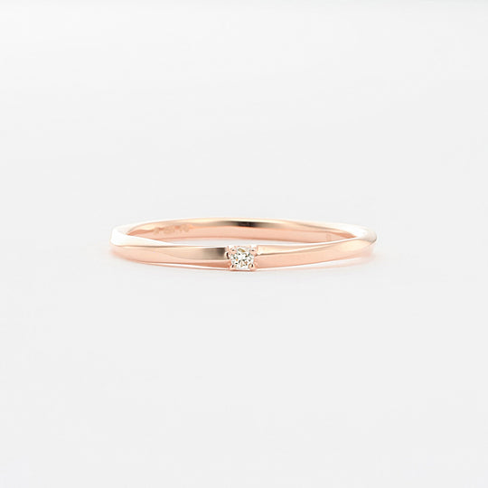 K10 ピンクゴールド ダイヤモンド リング