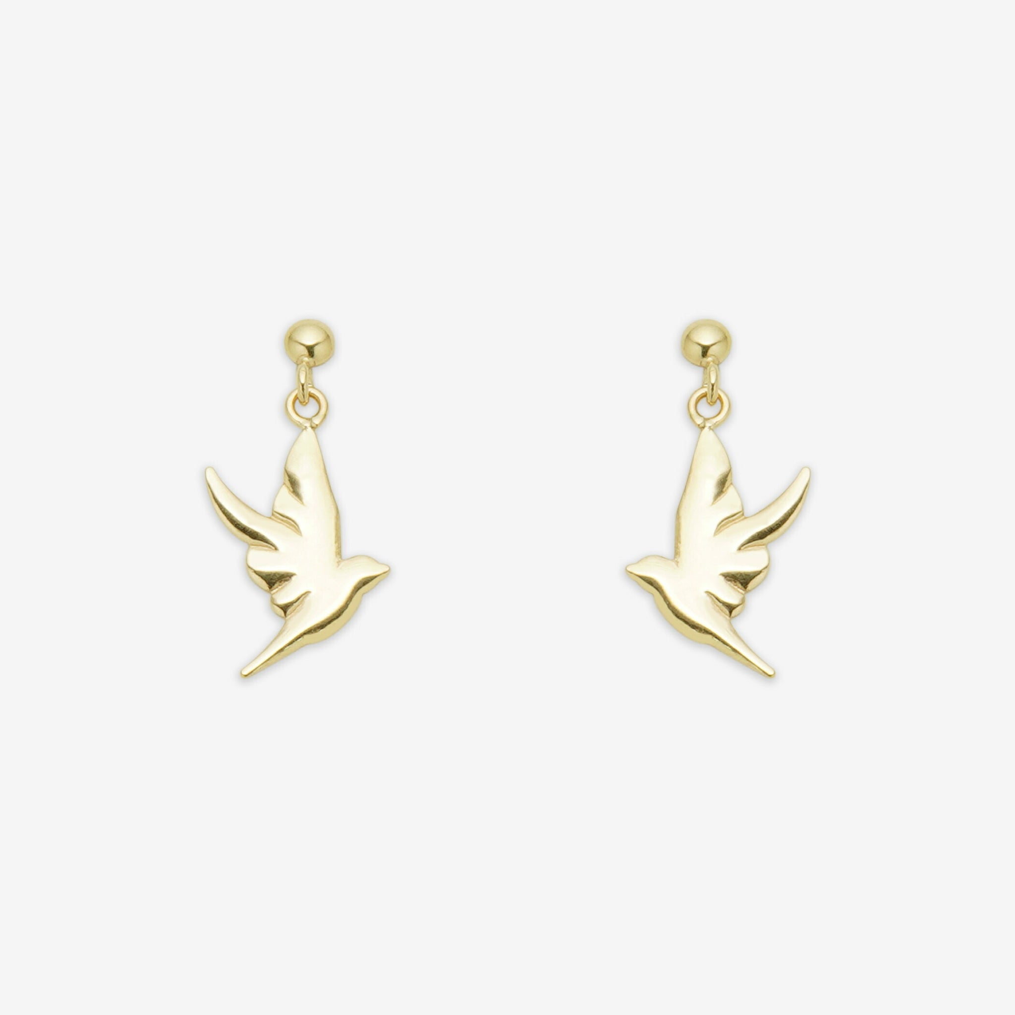 ピアス 鳥 ゴールド 最新のデザイン - アクセサリー