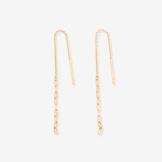 K10 イエローゴールド アメリカン ピアス