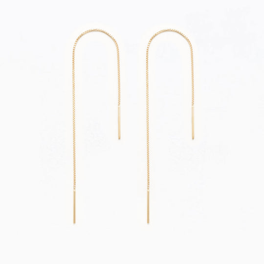 K10 イエローゴールド アメリカン ピアス