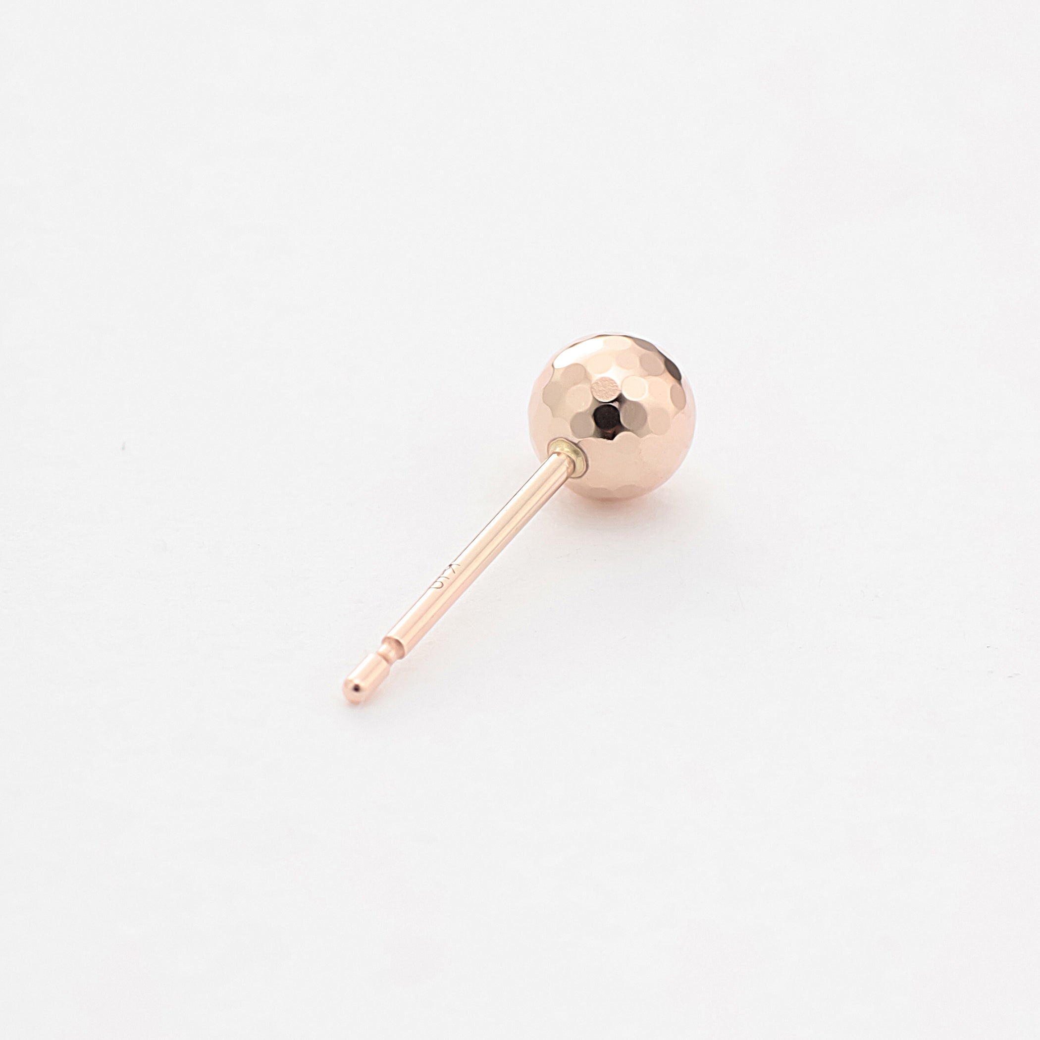 K10 ピンクゴールド 丸玉 ピアス（4mm） – Milluflora | ミル
