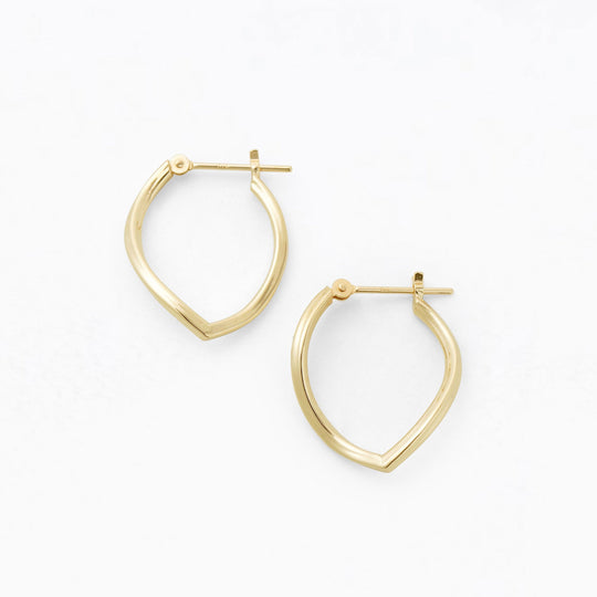 【WEB限定】K10 イエローゴールド フープ ピアス