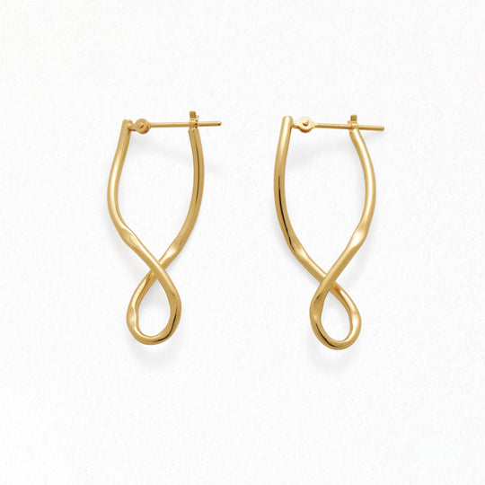 【WEB限定】K10 イエローゴールド フープ ピアス