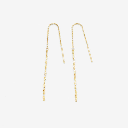 K10 イエローゴールド アメリカン ピアス