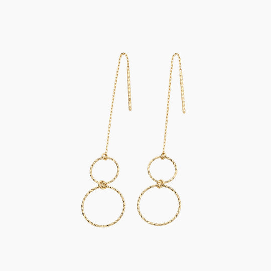 K10 イエローゴールド アメリカン ピアス