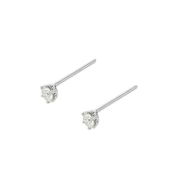 プラチナ ダイヤモンド ピアス（0.2ct）