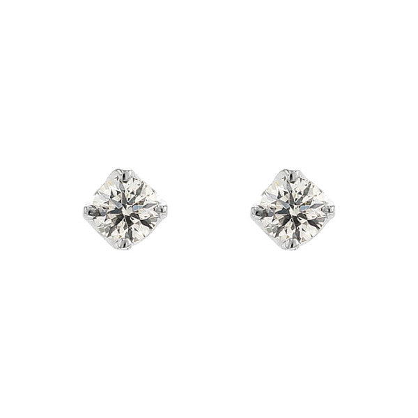 プラチナ ダイヤモンド ピアス（0.2ct）