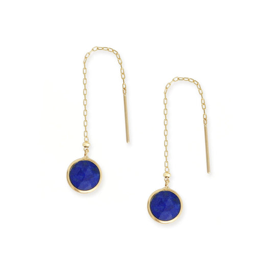 【WEB限定】12月誕生石 K10 イエローゴールド ラピスラズリ アメリカン ピアス