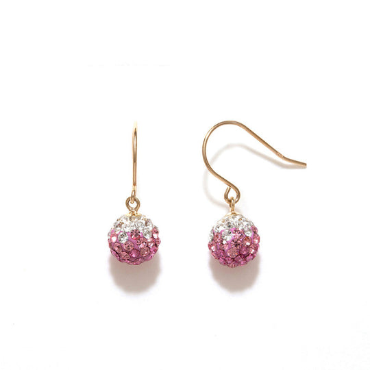 ★今だけ送料無料！★K10 イエローゴールド ラインストーン フック ピアス