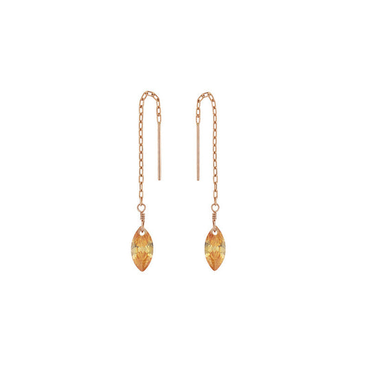 K10 ピンクゴールド キュービックジルコニア アメリカン ピアス