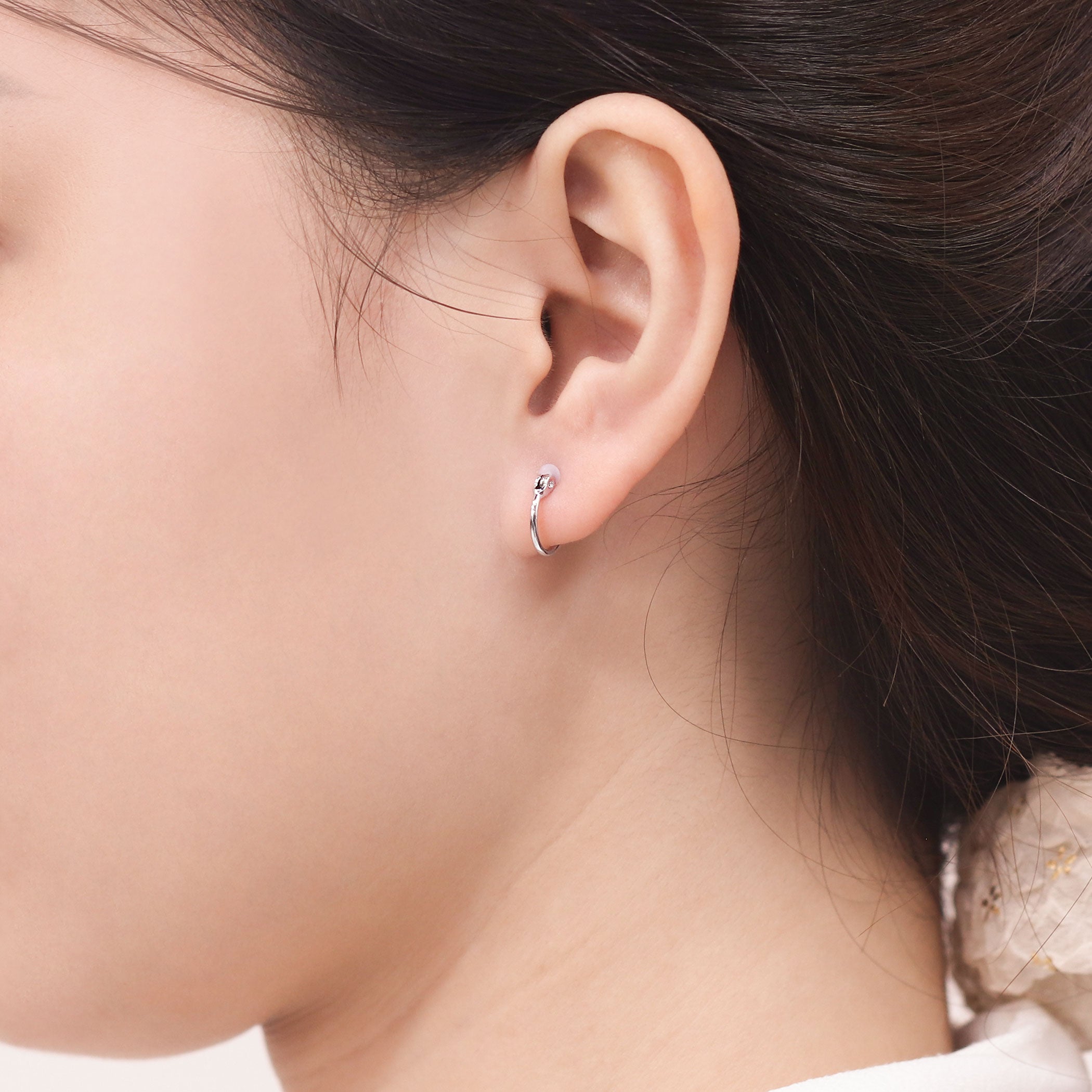 フープ ピアス（ポスト チタン）（10mm） – Milluflora | ミルフローラ