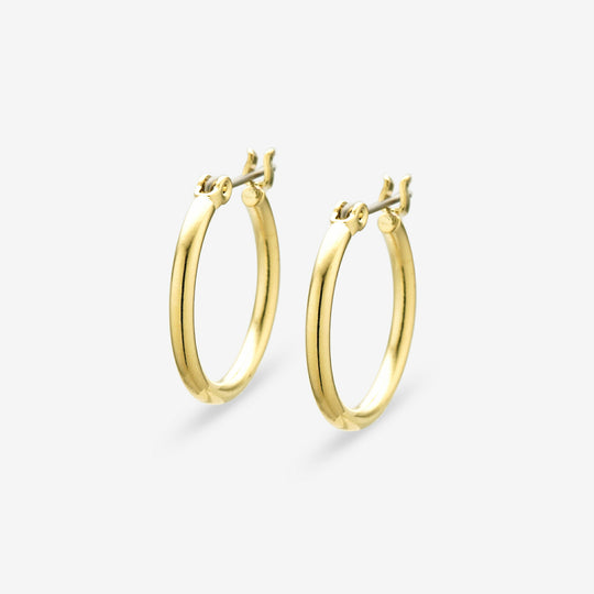 ★今だけ送料無料！★真鍮 チタンポスト フープ ピアス（20mm）