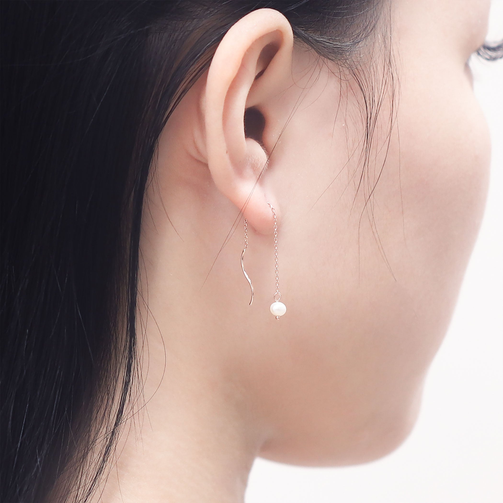 【WEB限定】6月誕生石 K10 ピンクゴールド 淡水パール アメリカン ピアス