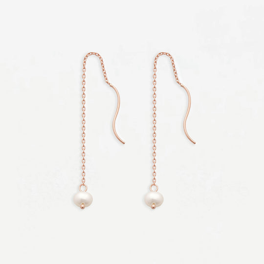 【WEB限定】6月誕生石 K10 ピンクゴールド 淡水パール アメリカン ピアス