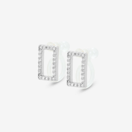 ★今だけ送料無料！★真鍮 キュービックジルコニア イヤリング