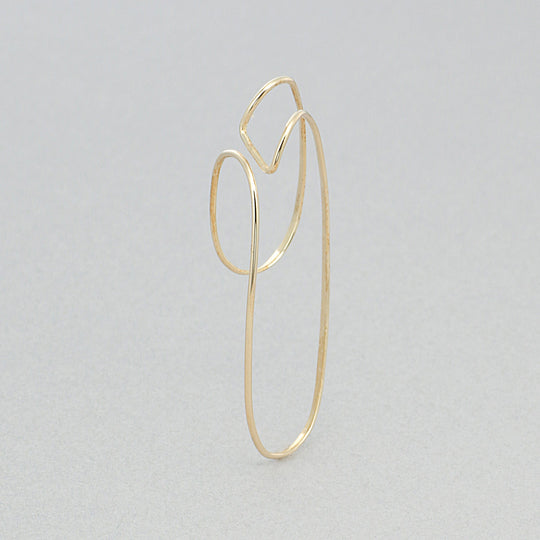 K10 イエローゴールド イヤーカフ ※片耳用