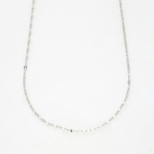 K10 ホワイトゴールド ロングネックレス（70cm）