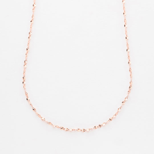 K10 ピンクゴールド ロング デザインネックレス（70cm）