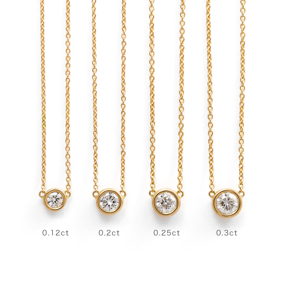 【WEB限定】K18 イエローゴールド ダイヤモンド ネックレス（0.20ct）
