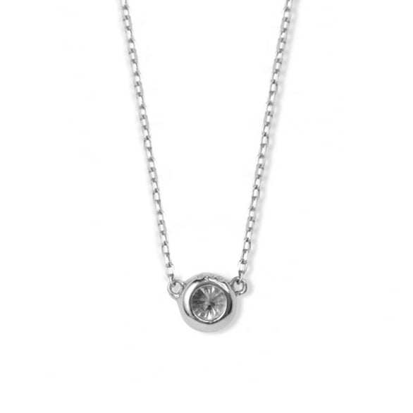 プラチナ ダイヤモンド ネックレス（0.12ct）