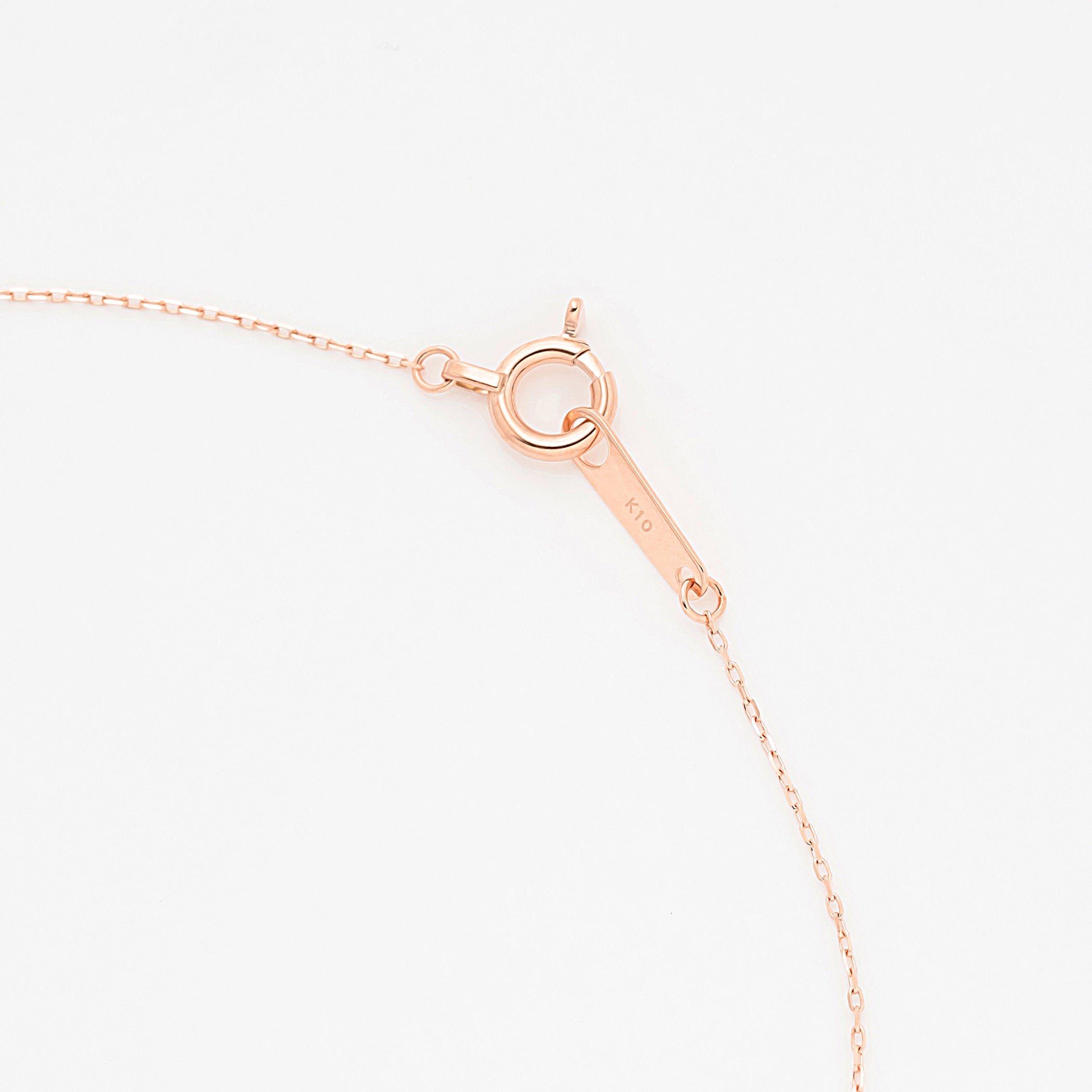 クーポン対象商品】K10 ピンクゴールド ダイヤモンド ネックレス