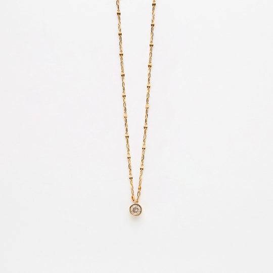 K10 イエローゴールド ダイヤモンド ネックレス